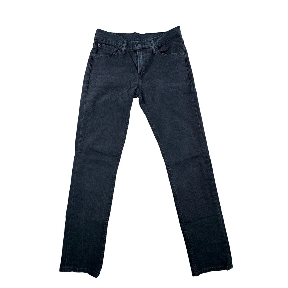 Levis 511 Slim Fit Black Jeans Mens 29x32 04511-4406 Dark Wash Denim Pants